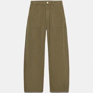 Zara Women's Khaki Cargo Pants